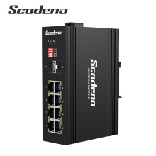 Switch Gigabit Mais Vendido 2 gigabit SFP 8 Gigabit Ethernet Porta Exterior Switch de rede industrial